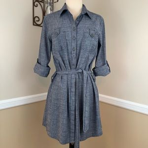 Anthropologie Fei Chambray Blue Tunic Shirt Dress